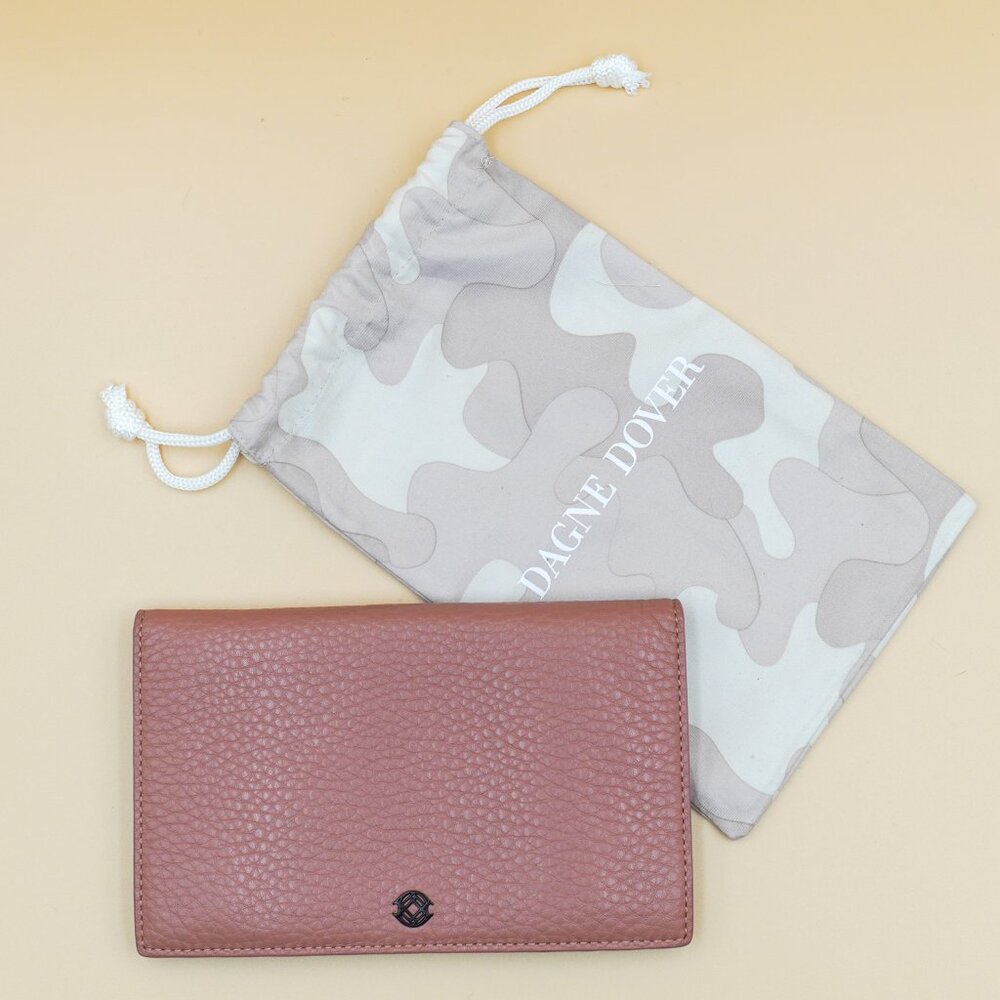 RARE! Dagne Dover Accordion Wallet in Warm Dust